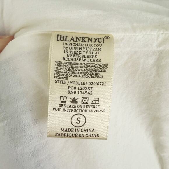 BlankNYC Cream Open Front Quilt Kimono Jacket Women's Size Small Oversized Fit - Picture 9 of 11